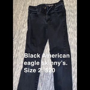 American Eagle black skinny